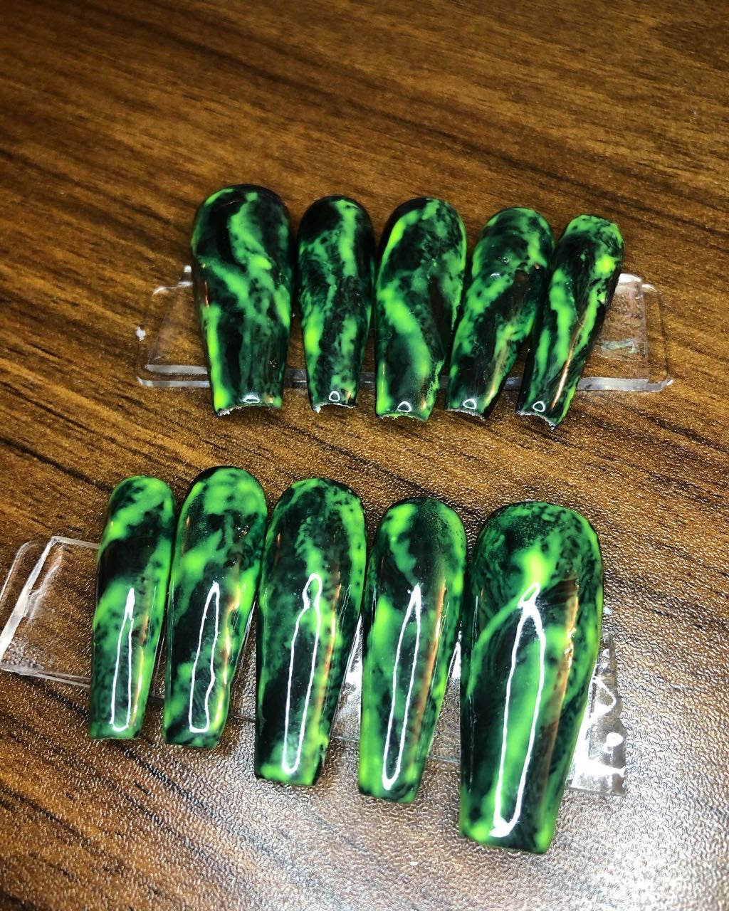 ✨Neon Marble on Black✨