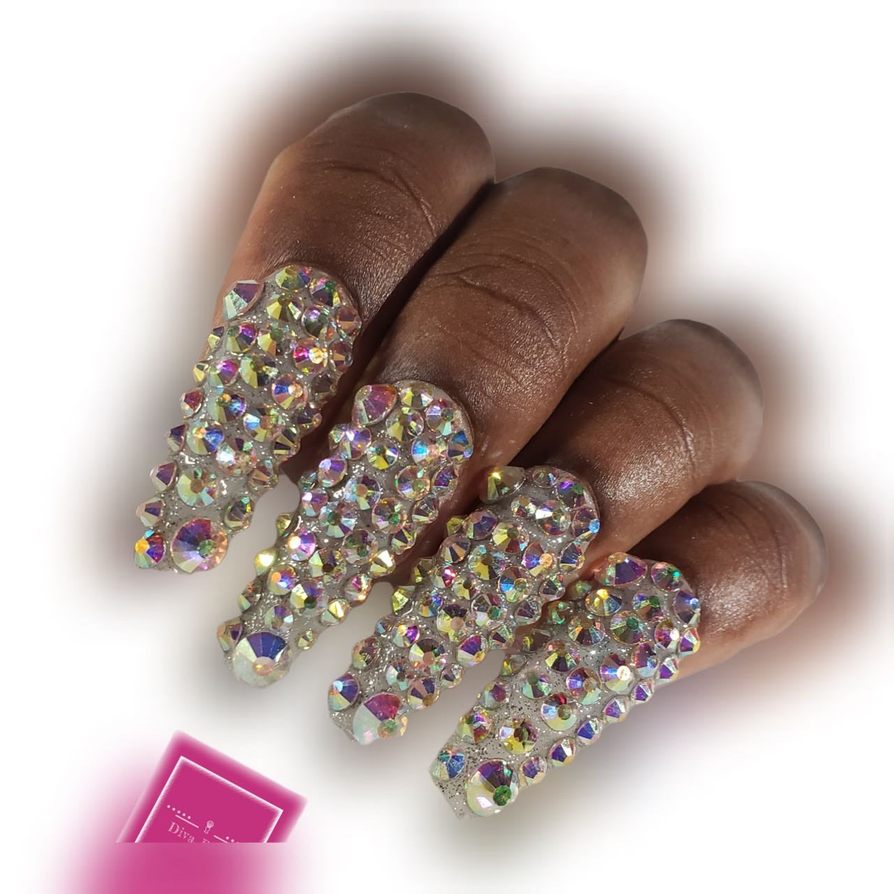 Extra Long All Rhinestone