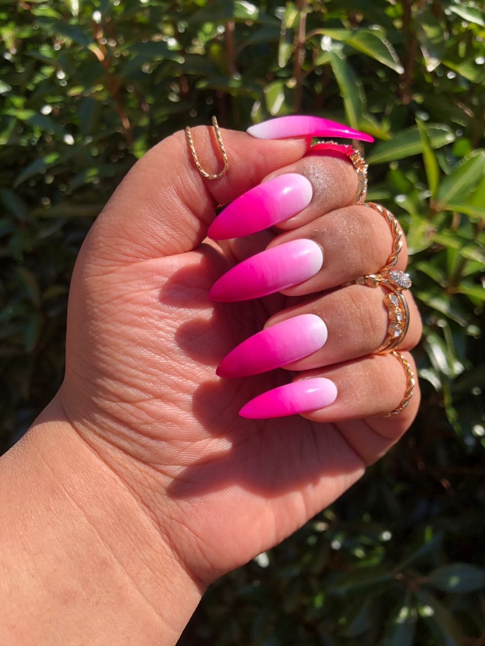 Pink Ombr  Press-on set