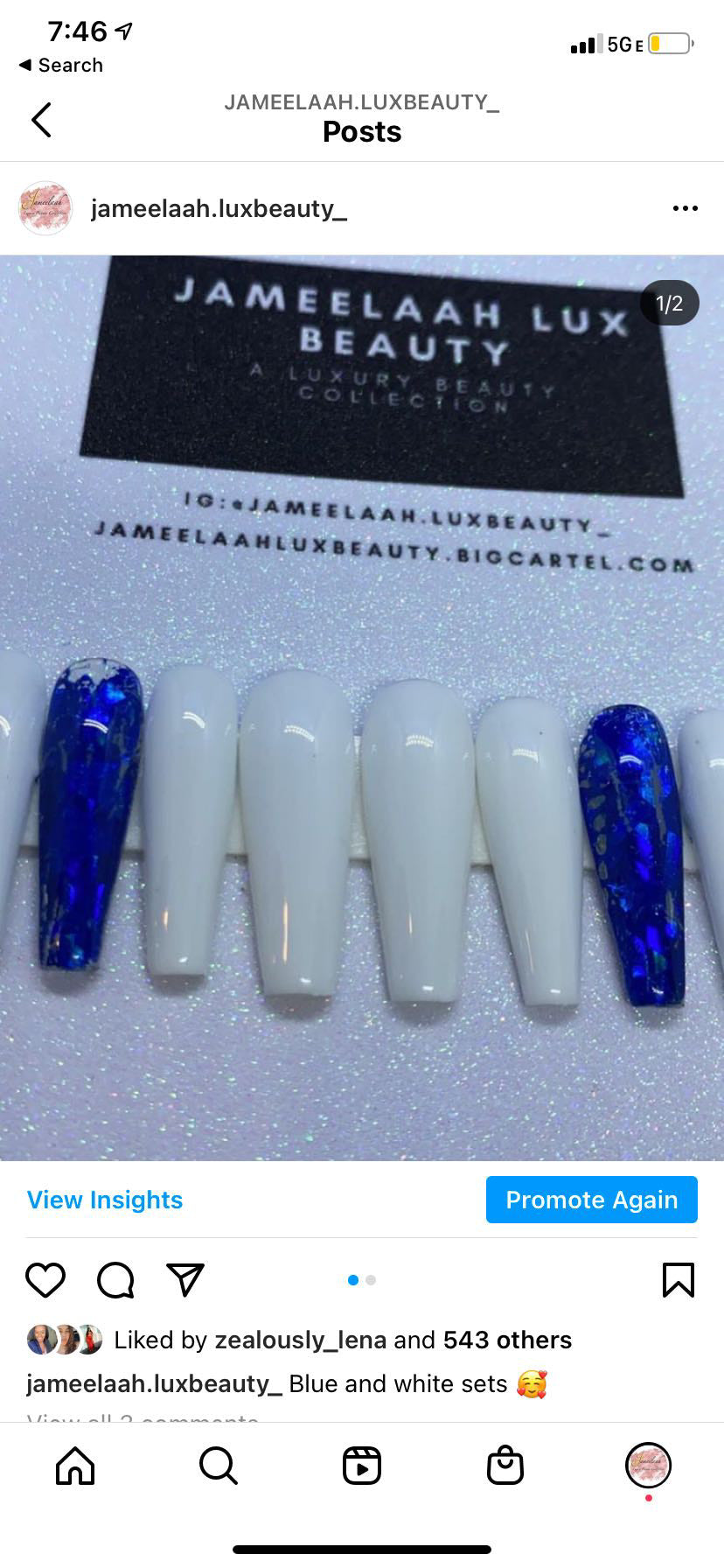 Blue & White
