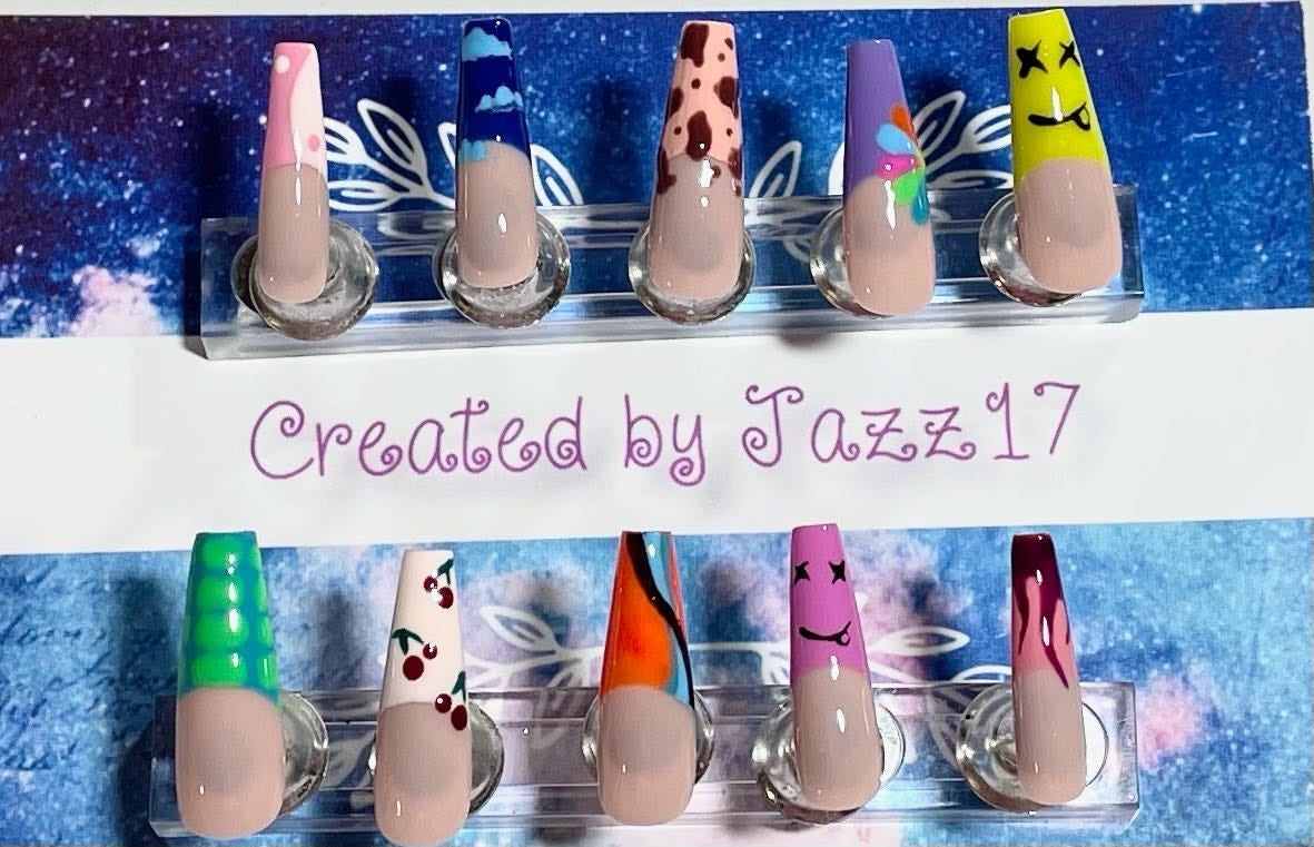Trendy Tips Press On Nails | Fake Nails | Glue On Nails | Stick On Nails