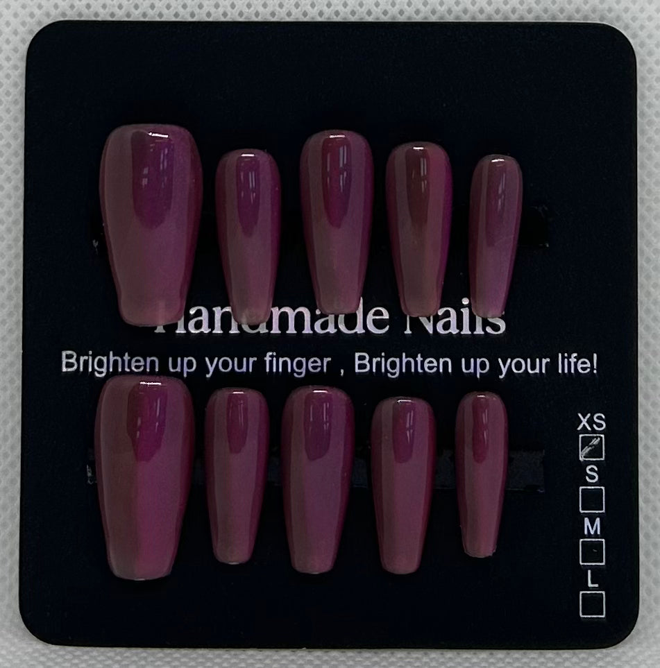 Purple Holographic Nails (XSmall)