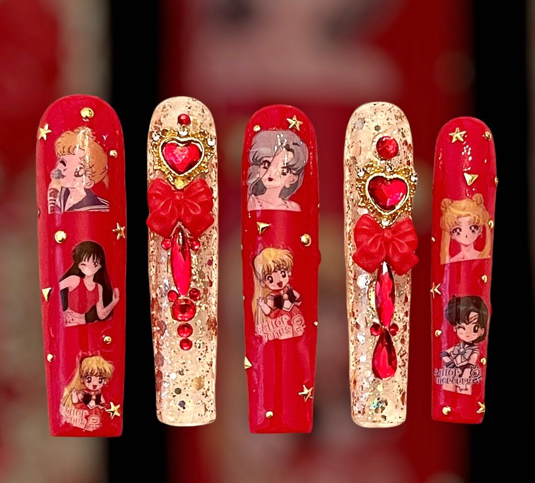 Sailor moon nails