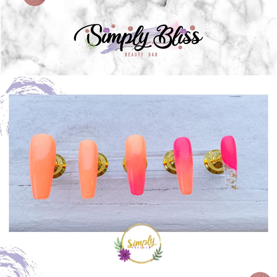 Pink horizons nail set