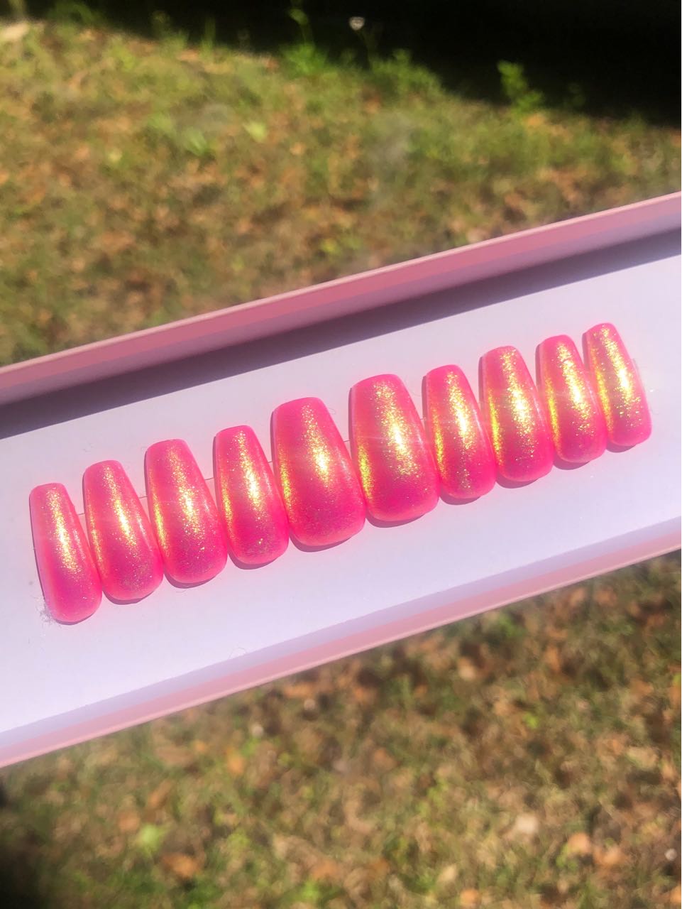 Pink Holographic Chrome Set