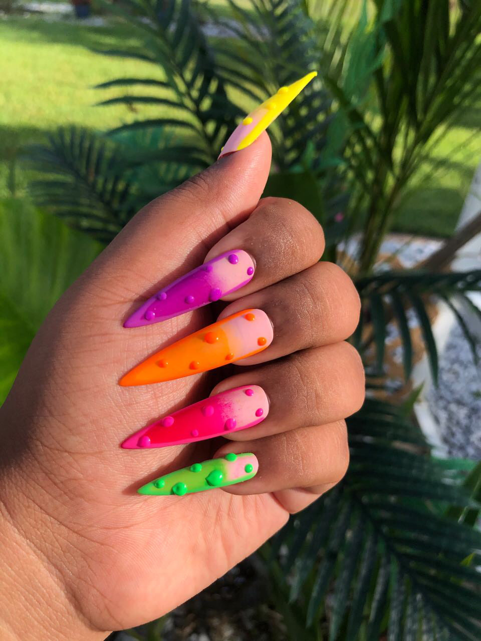 Neon  Polka Dot  Set