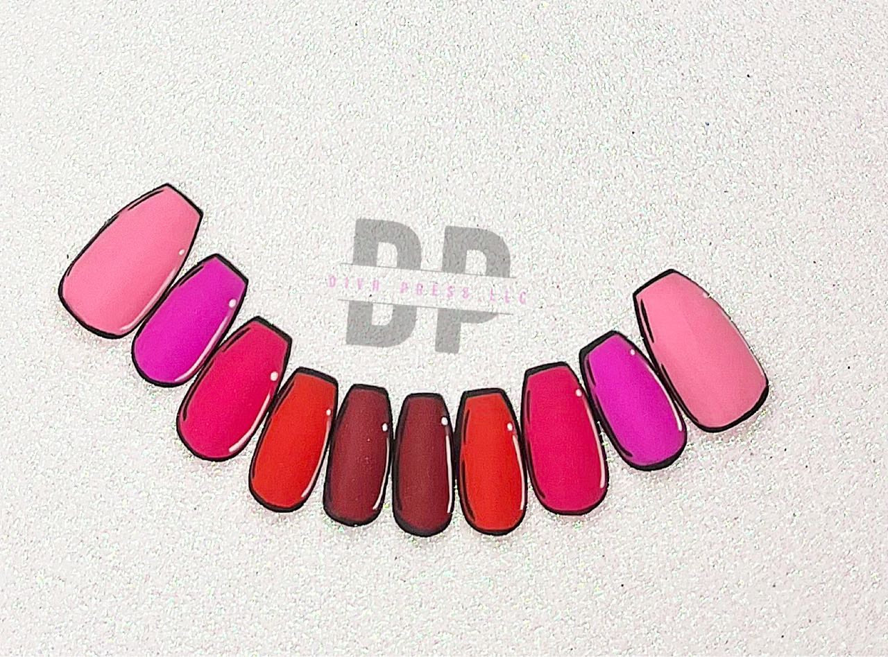 Shades of Pink Pop Art