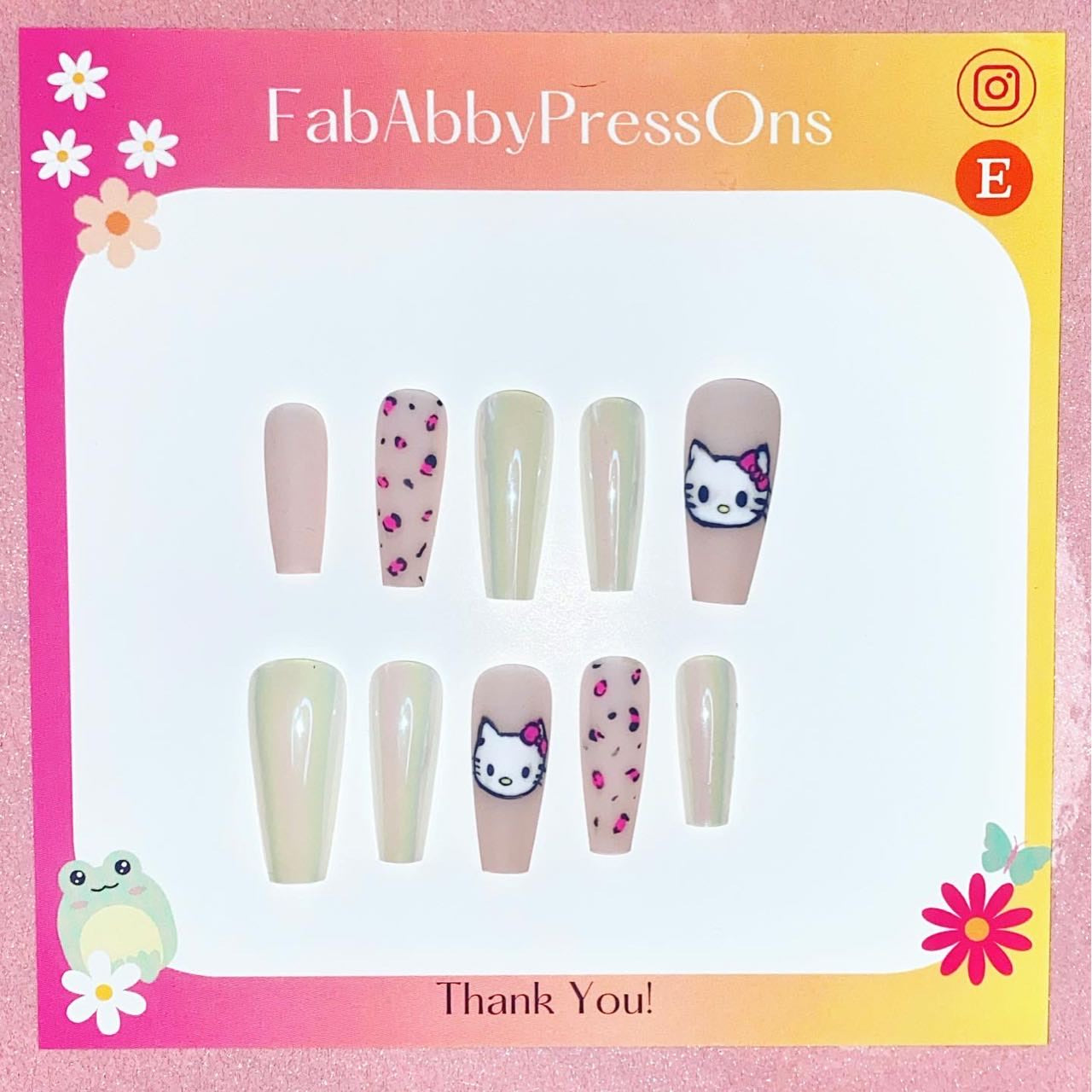 Hello Kitty Nails