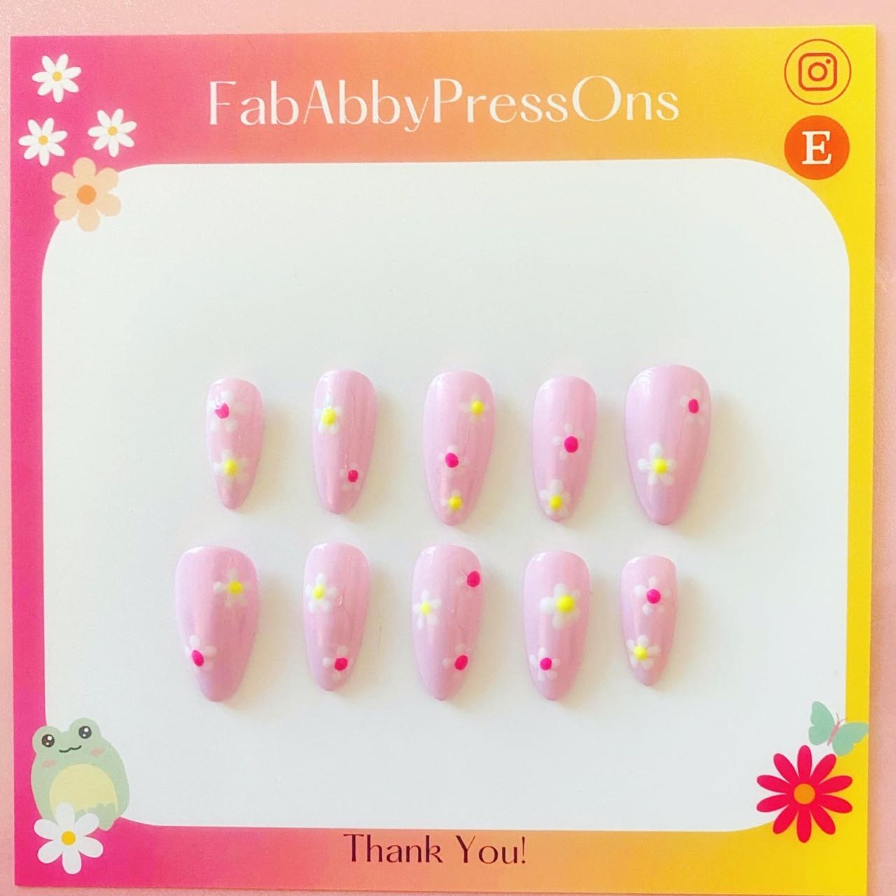 Pink Holo Flowers