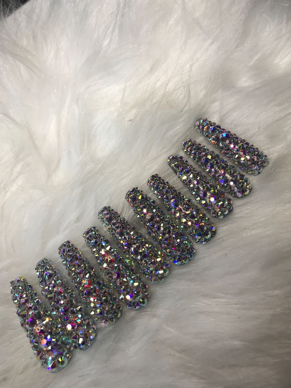Blinged out xl coffin set
