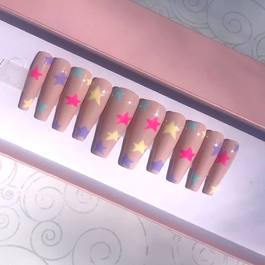 Pastel Stars Nude Set