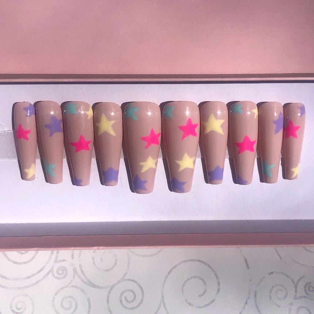 Pastel Stars Nude Set