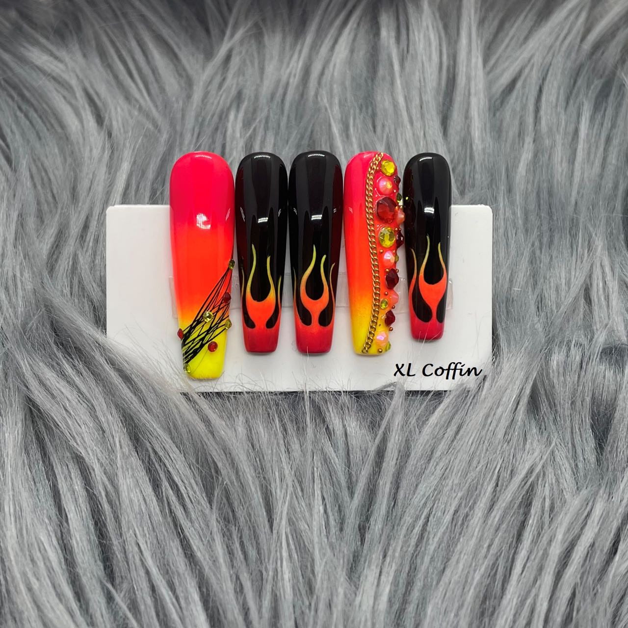 Fire/Flame Nails