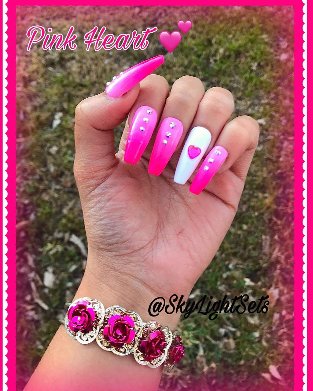 Pink Heart💕 Nail Set💗