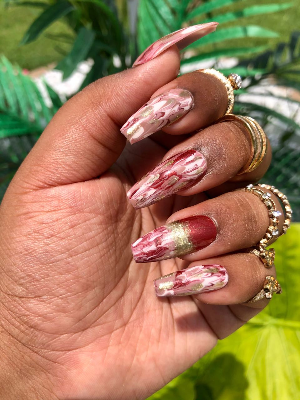 Burgundy  Goddess  Set