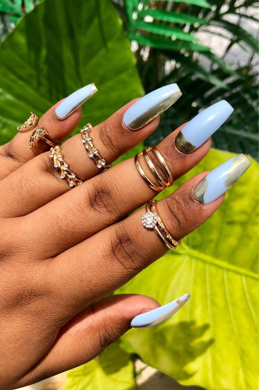 Baby Blue  Goddess  Set