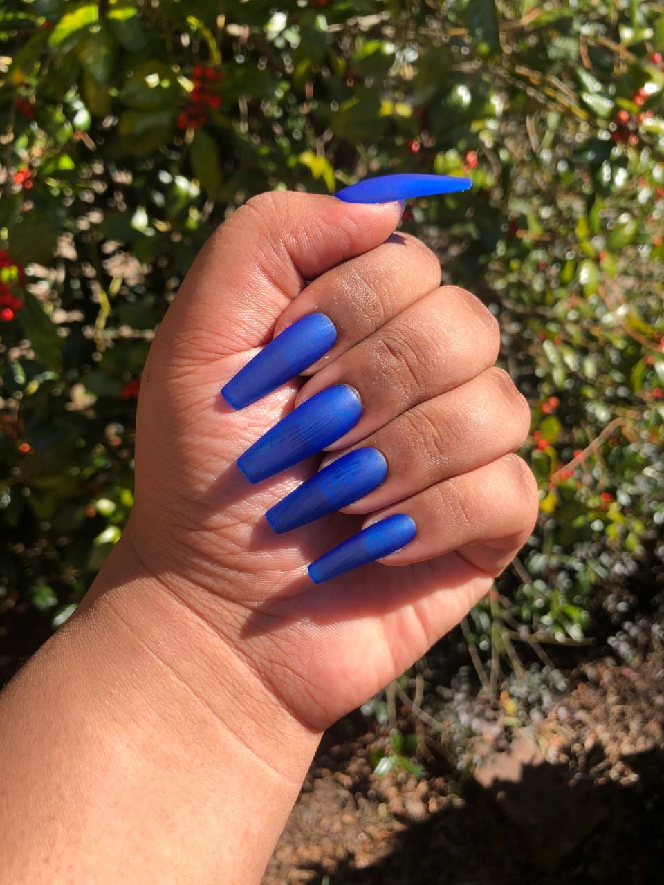 Blue Press-on set