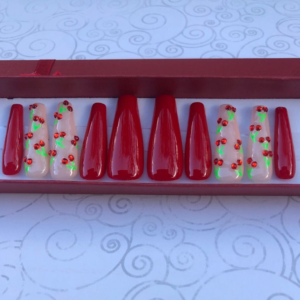 Red Cherry Bling Set