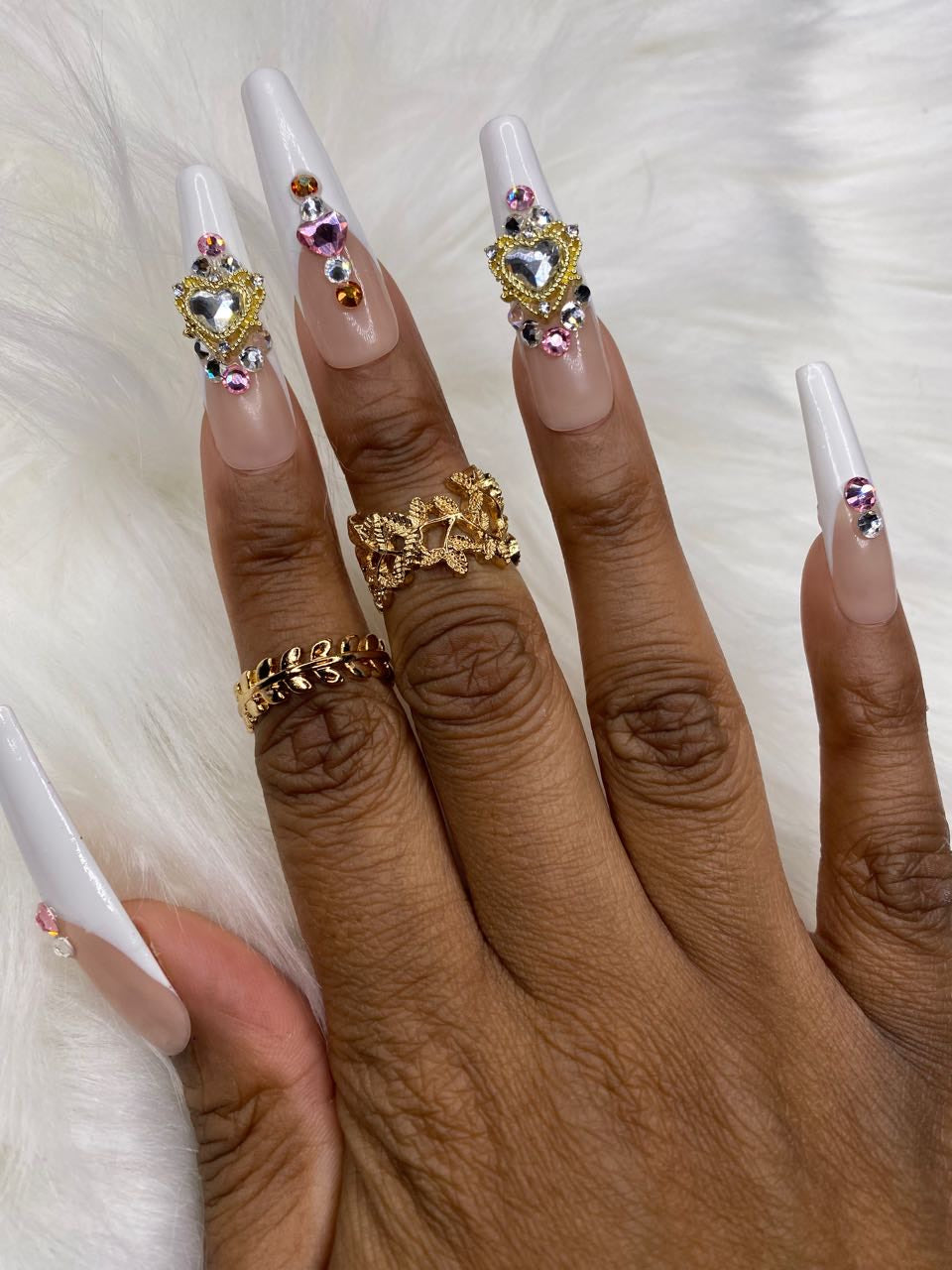 French Bling Nails