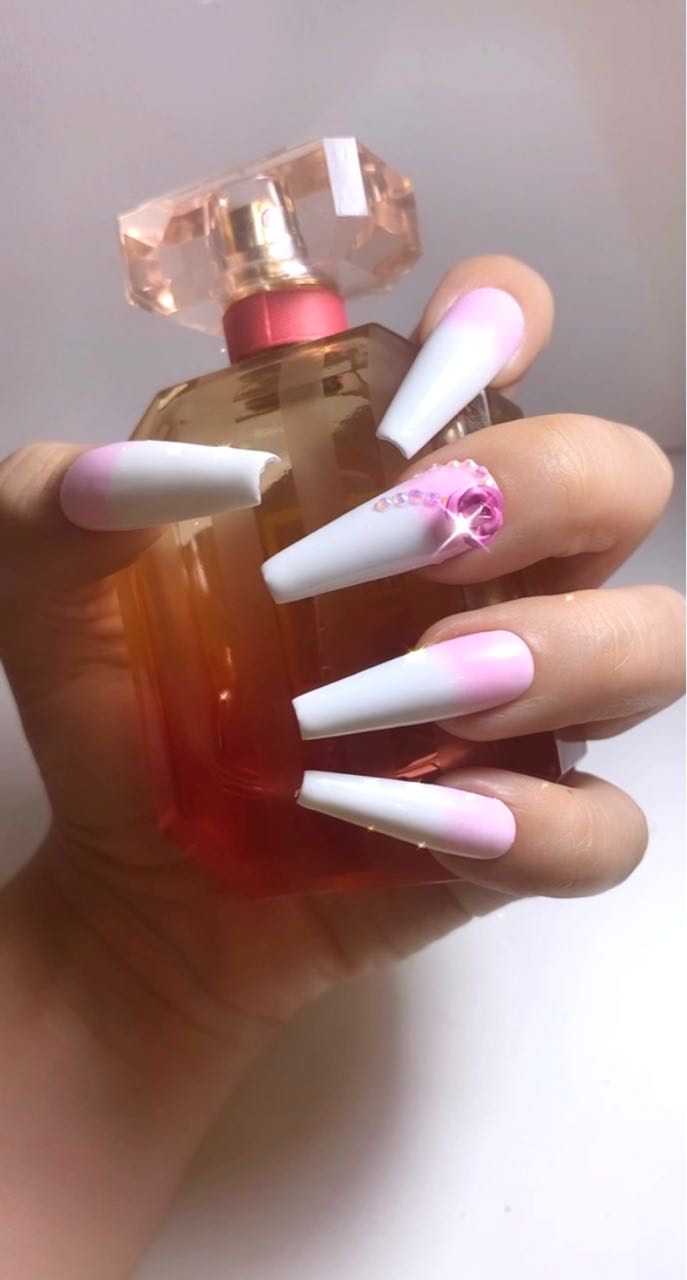 Rose Gel Press On Nails