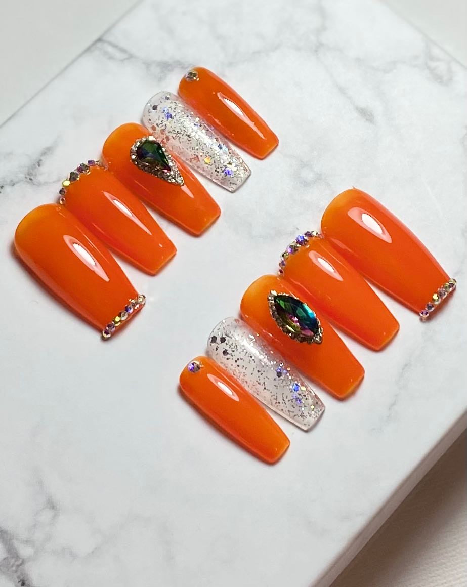 Oranges Press On Nails