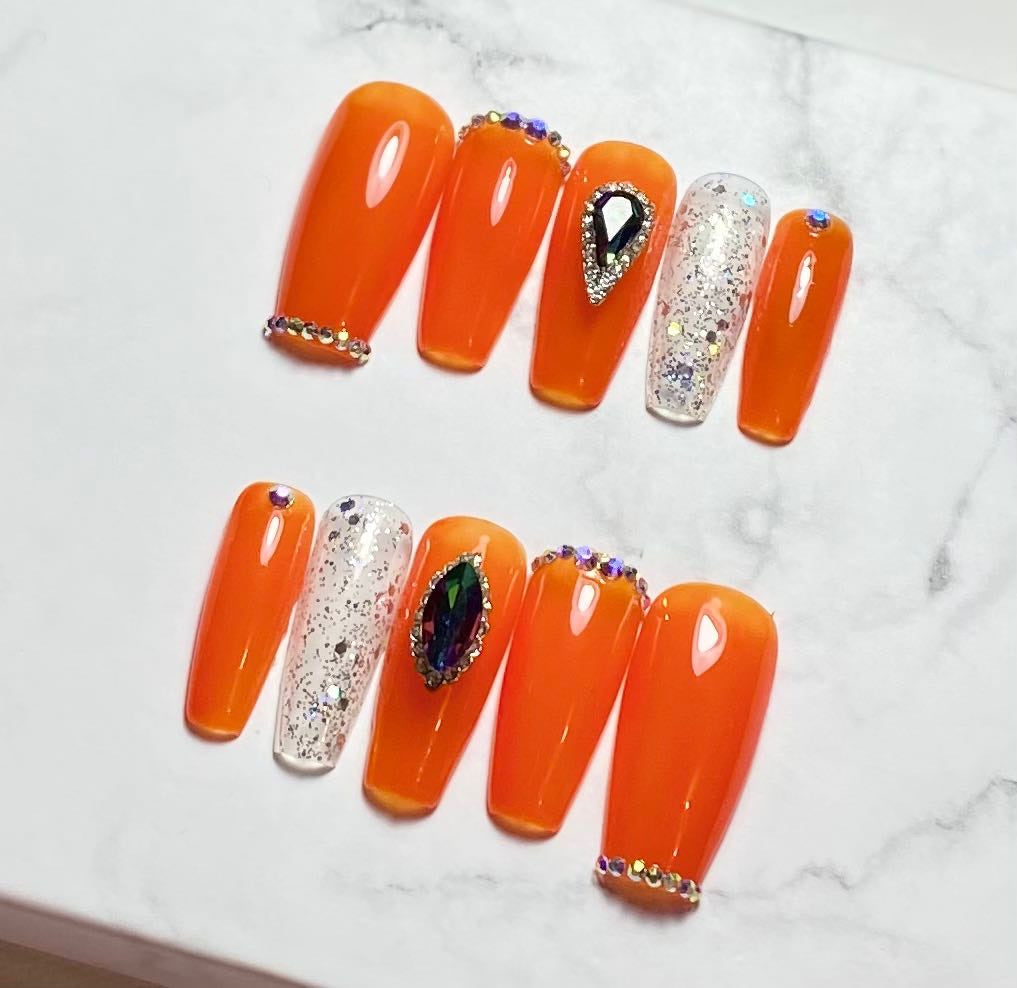 Oranges Press On Nails