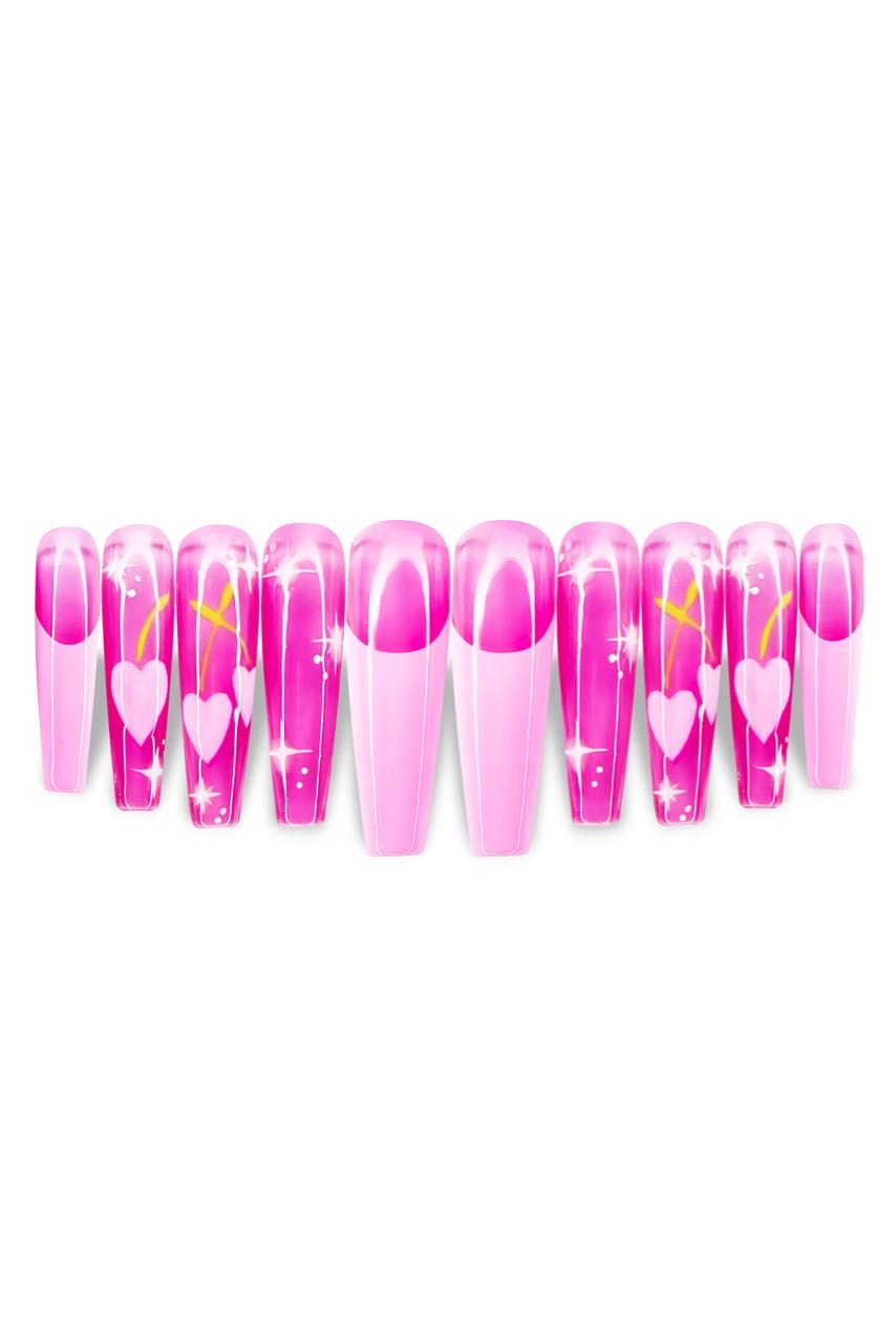 Cheri  Press On Nails | French Tips | Pink Nails